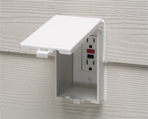 junction box through stucco|stucco siding outlet box.